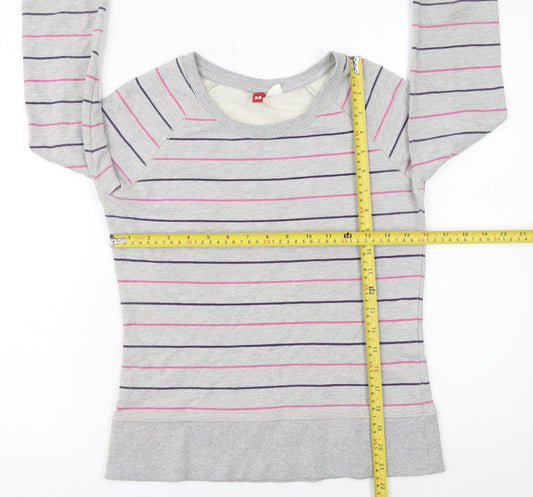 Womens UK Size 10 H&M Grey Pullover Sweatshirt