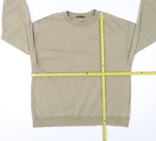 Womens UK Size S Zara Beige Pullover Sweatshirt