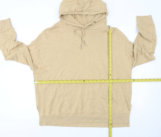 Womens UK Size L NEXT Beige Pullover Hoodie