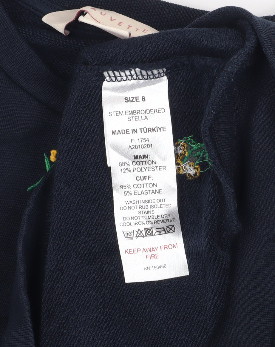 Womens UK Size 8 Mauvette Blue Pullover Sweatshirt