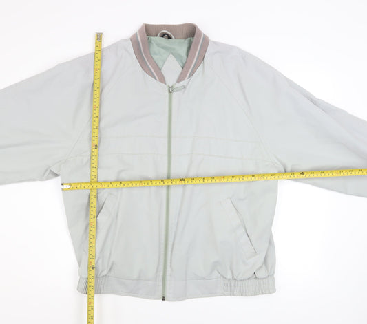 Mens UK Size 38 C&A Grey Bomber Jacket