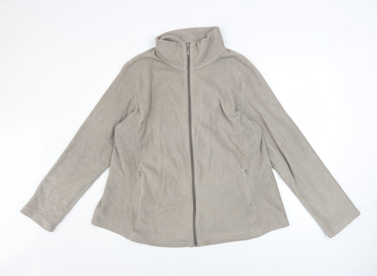 Womens UK Size 2XL Uniqlo Beige Walking Hiking Casual Gym & Training Jacket