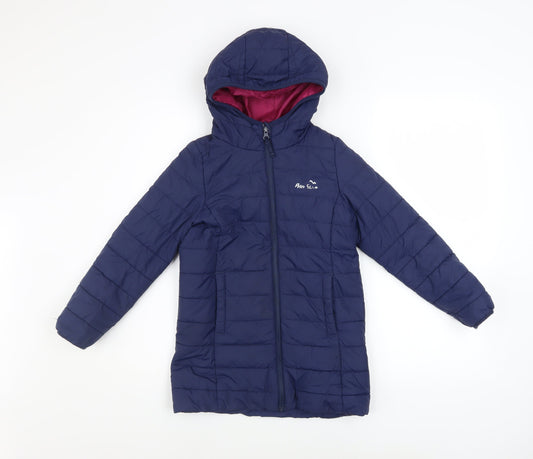 Girls UK Size 7-8 Years Peter Storm Blue Puffer Jacket