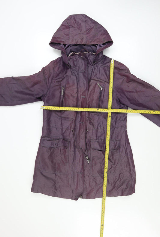Womens UK Size 12 Marks and Spencer Purple Parka Coat