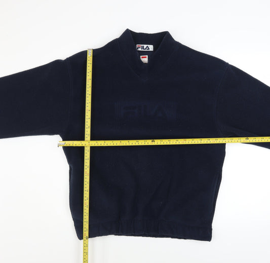 Mens UK Size L FILA Blue Pullover Sweatshirt