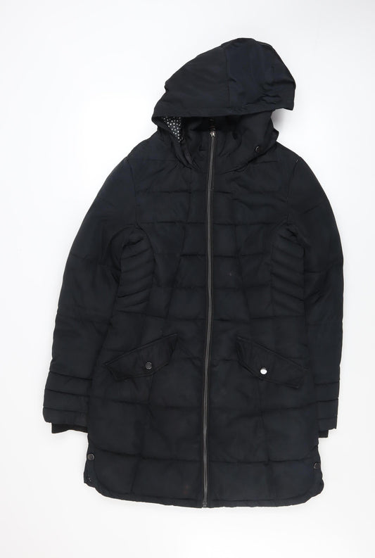 Womens UK Size 8 NEXT Black Puffer Jacket