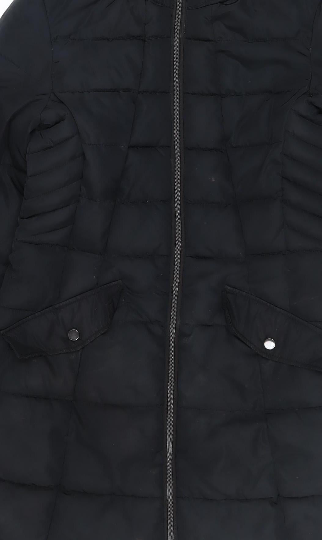 Womens UK Size 8 NEXT Black Puffer Jacket