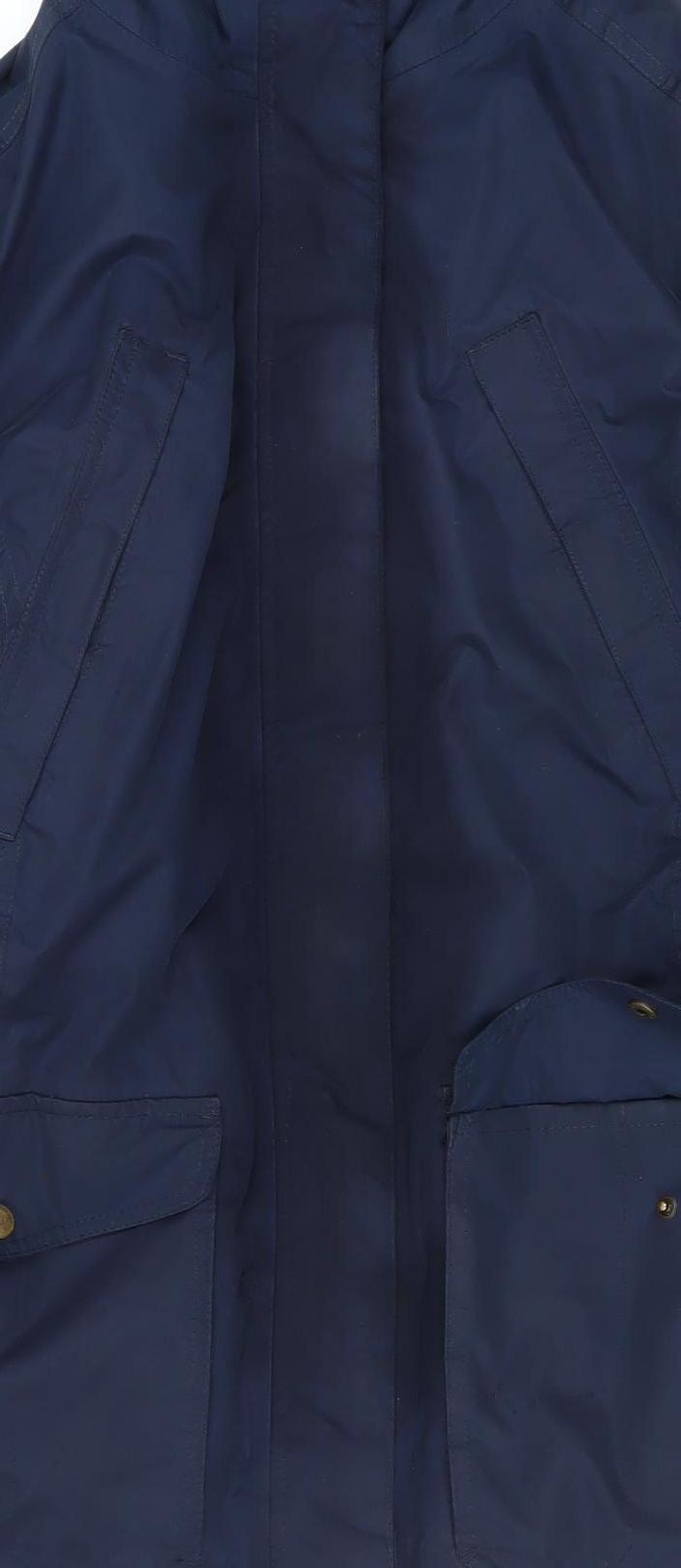 Womens UK Size 12 Craghoppers Blue Parka Coat