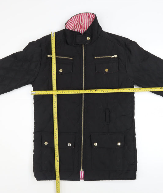 Womens UK Size L Urban Diva Black Quilted Coat