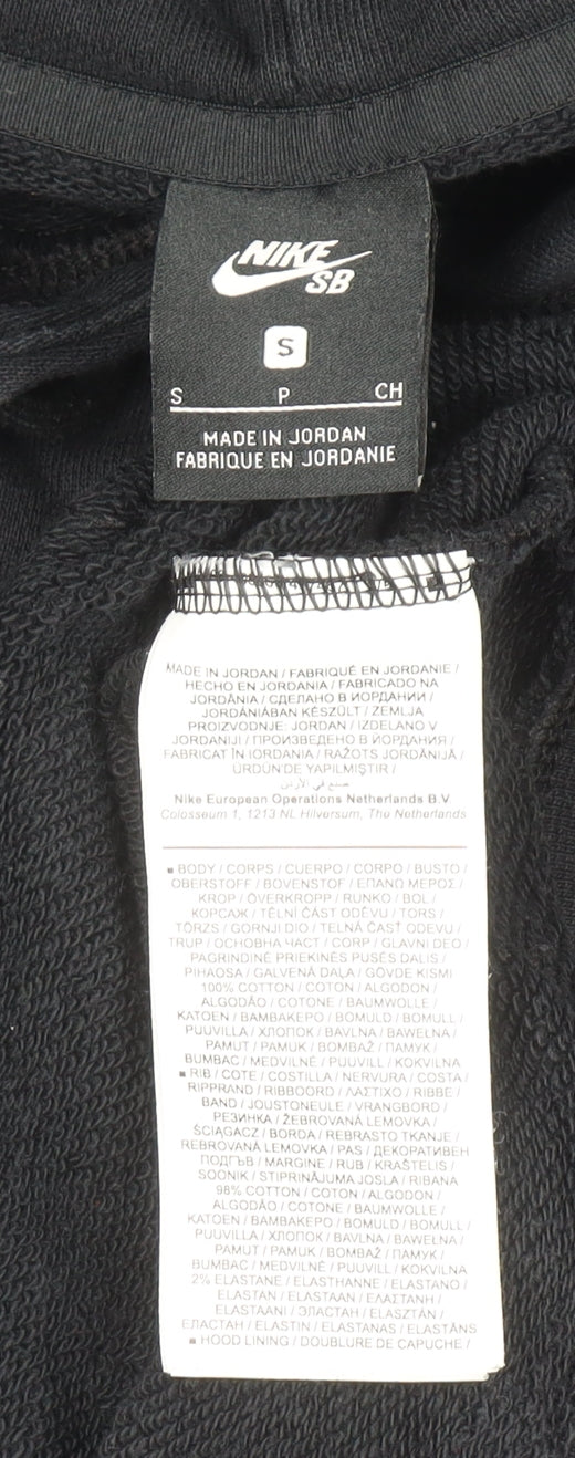 Mens UK Size S Nike Black Pullover Hoodie