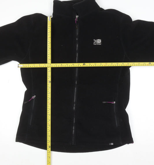Womens UK Size 14 Karrimor Black Full Zip Sweatshirt
