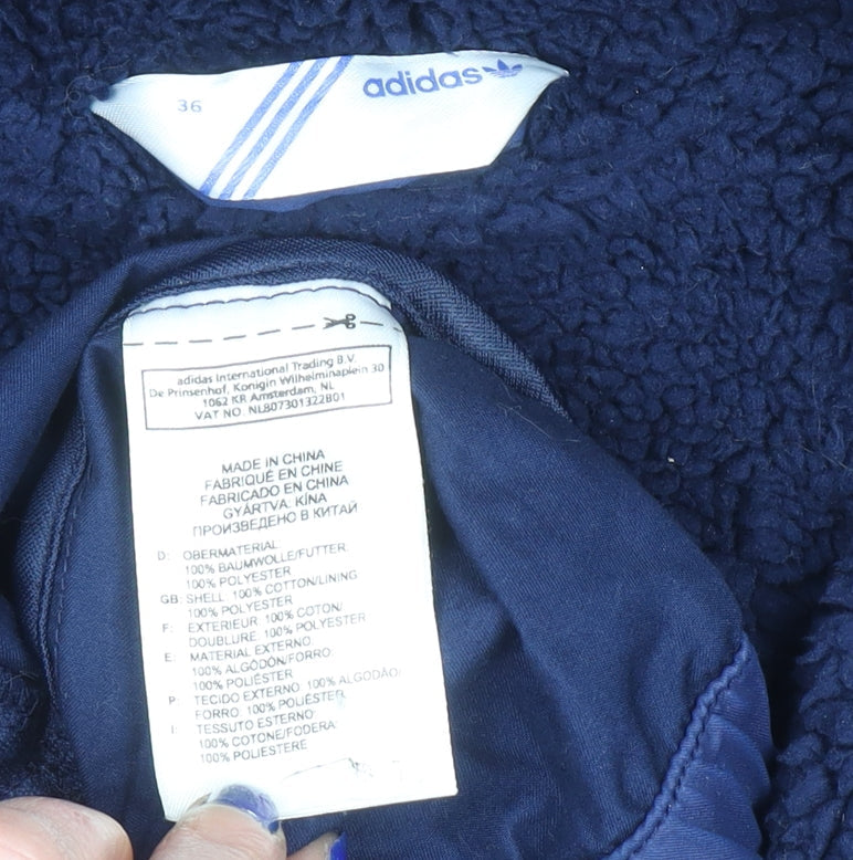 Mens UK Size 36 adidas Blue Parka Coat