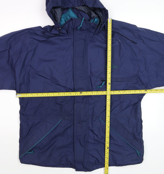 Mens UK Size XS Fortress by Castle Blue Rain Coat