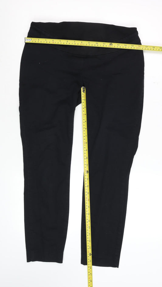 Womens UK Size S H&M Slim Fit Leggings Black Trousers