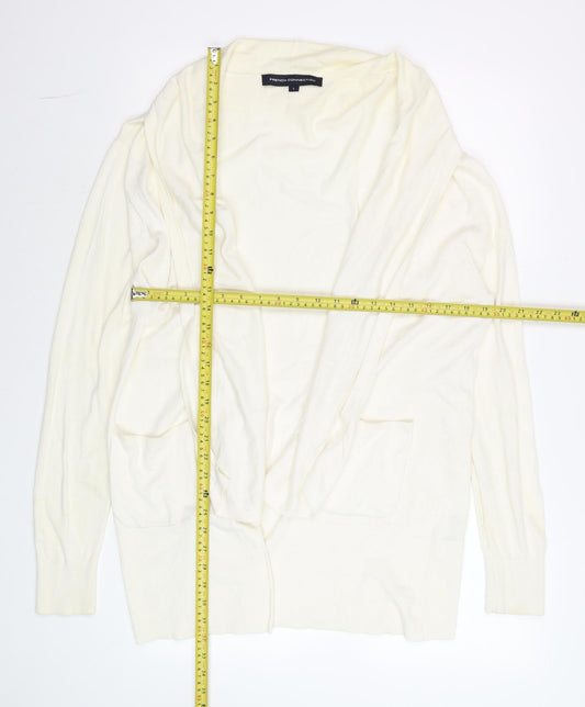 Womens UK Size L French Connection Ivory Cardigan Jumper