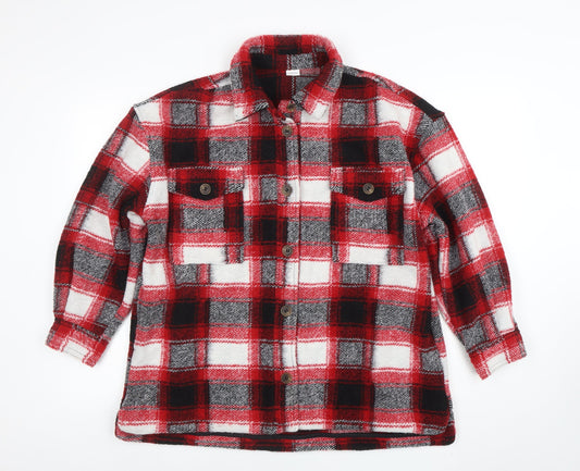 Girls UK Size 12 Years NEXT Red Shirt Jacket
