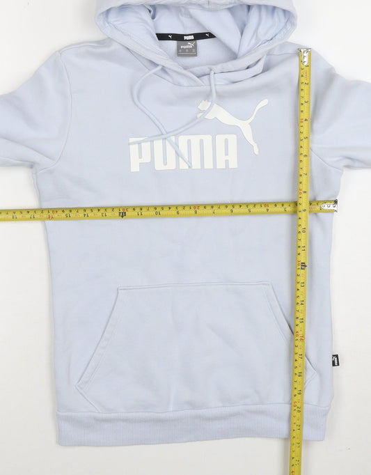 Womens UK Size XS PUMA Blue Pullover Hoodie