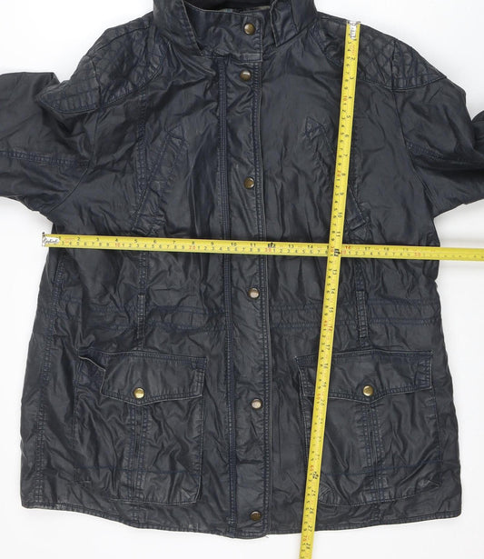 Womens UK Size 14 Marks and Spencer Blue Parka Coat