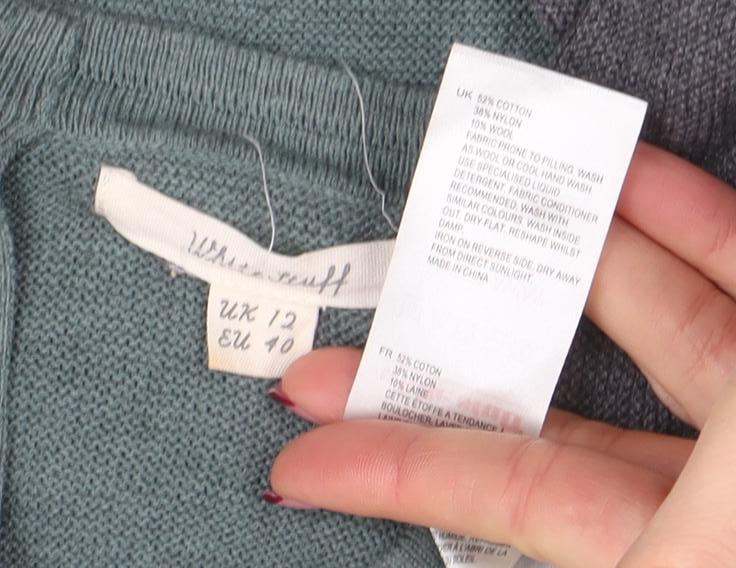 Womens UK Size 12 Whistles Green Tunic Jumper