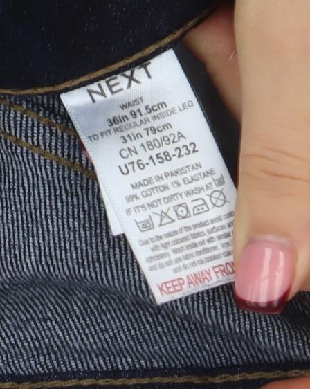 Mens UK Size 31 in NEXT Regular Fit Straight Blue Jeans