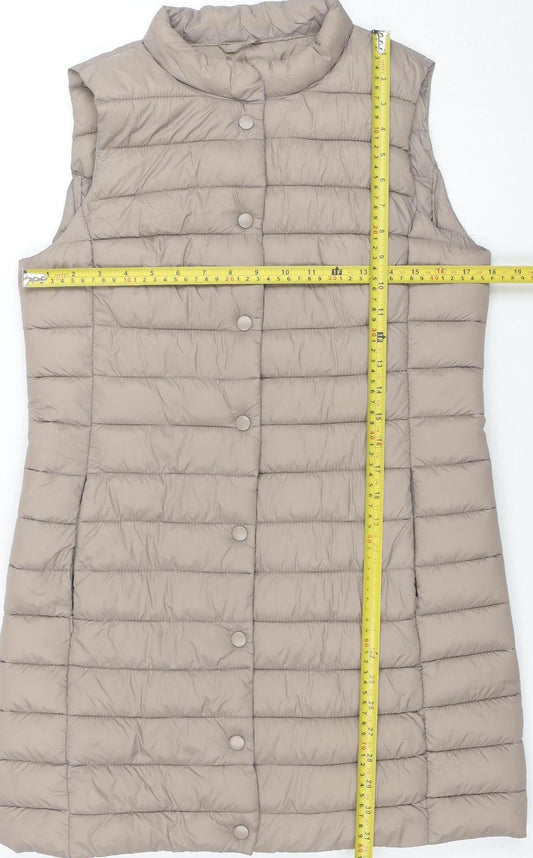Dunnes Stores Women’s Beige Quilted Puffer Waistcoat S