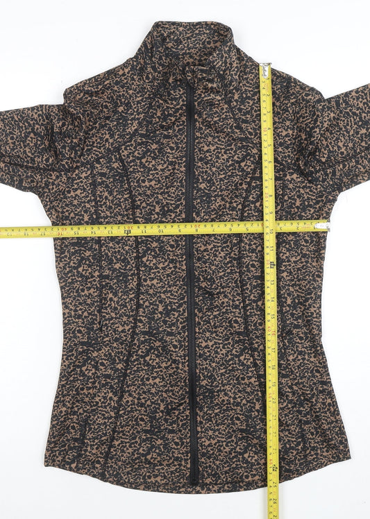 Womens UK Size S Dunnes Stores Brown Full Zip Sweatshirt