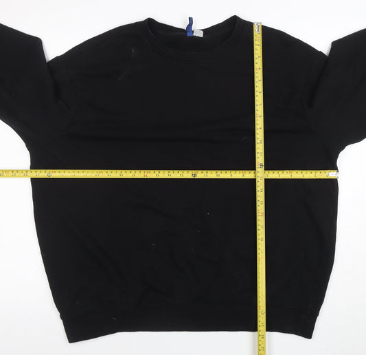 Womens UK Size XL H&M Black Pullover Sweatshirt