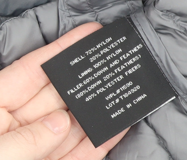 Womens UK Size S 32 Degrees Grey Puffer Jacket