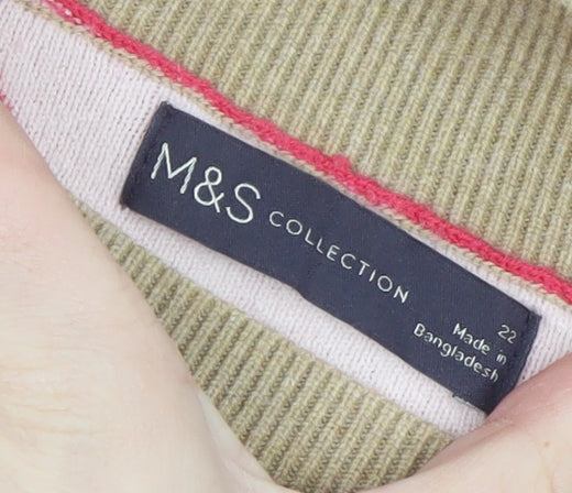 Womens UK Size 22 Marks and Spencer Multicoloured Pullover Jumper