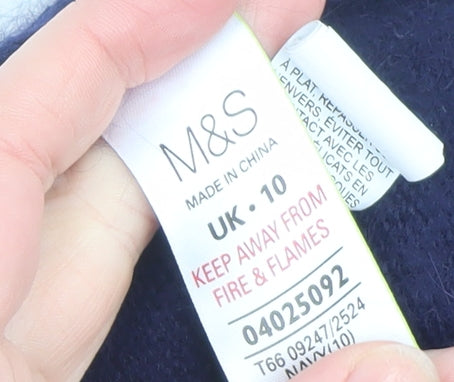 Womens UK Size 10 Marks and Spencer Blue Pullover Jumper