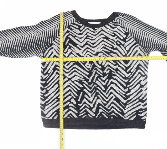 Womens UK Size 10 River Island Black Pullover Jumper