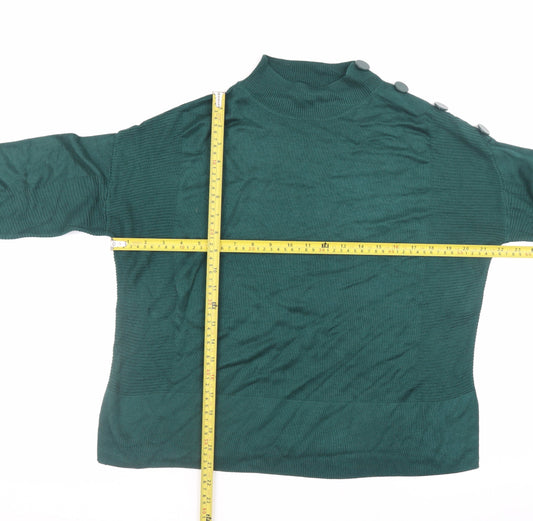 Womens UK Size 12 NEXT Green Pullover Jumper