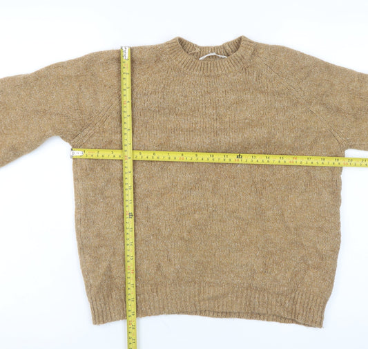 Womens UK Size XS Mango Beige Pullover Jumper