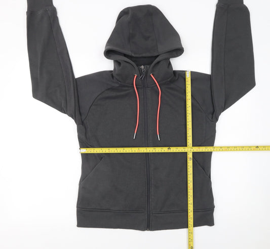 Womens UK Size M Crane Black Full Zip Hoodie