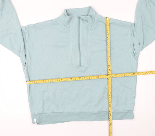 Mens UK Size 2XL Bekkin Blue Henley Sweatshirt