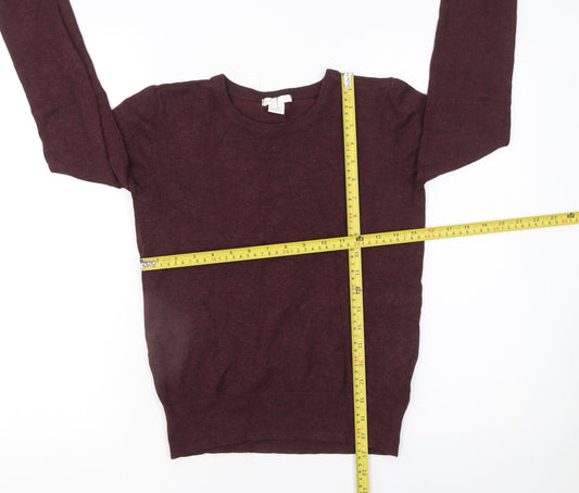 Womens UK Size XS H&M Brown Pullover Jumper