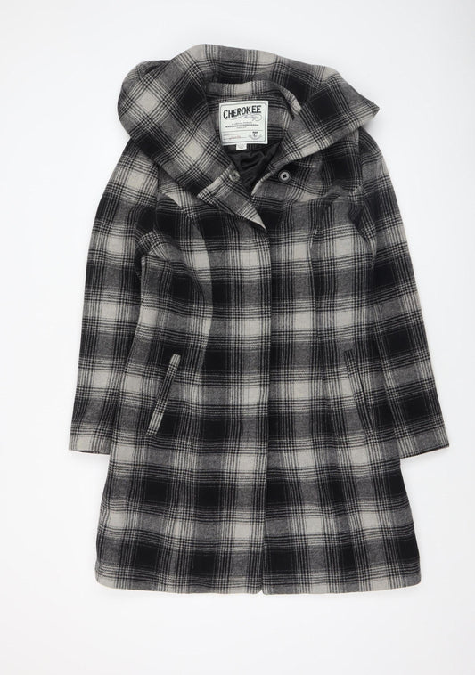 Womens UK Size 12 Cherokee Grey Overcoat
