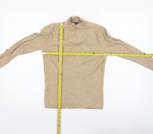 Womens UK Size 10 Marks and Spencer Beige Pullover Jumper
