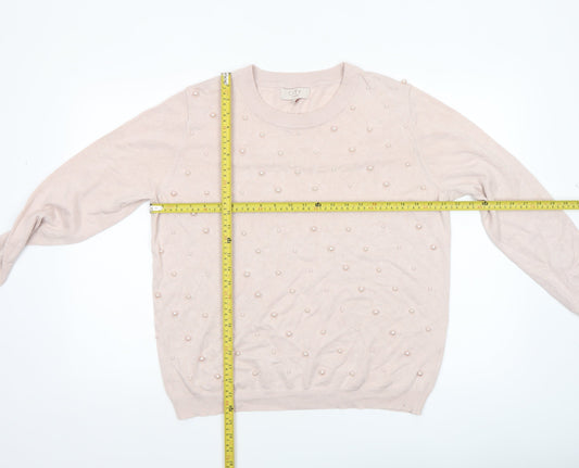 Womens UK Size XL CITY Beige Pullover Jumper
