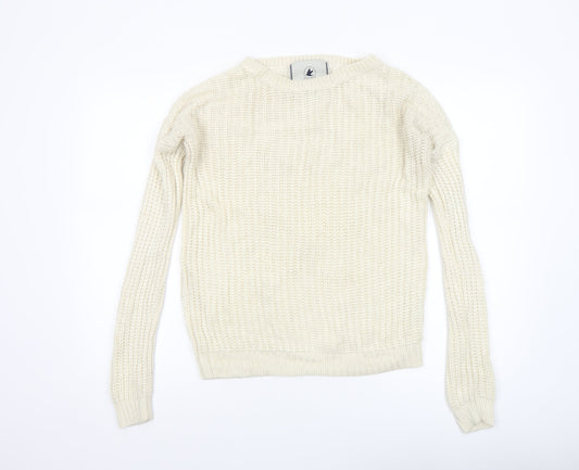 Womens UK Size 8 SoulCal & Co Ivory Pullover Jumper