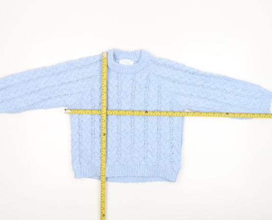 Girls UK Size 9-10 Years Zara Blue Pullover Jumper