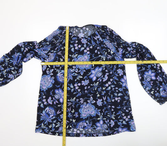 Womens UK Size 14 NEXT Blue Tunic Blouse