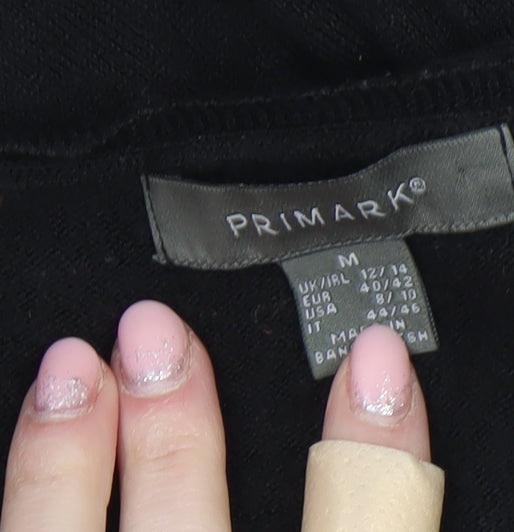 Womens UK Size M Primark Black Pullover Jumper