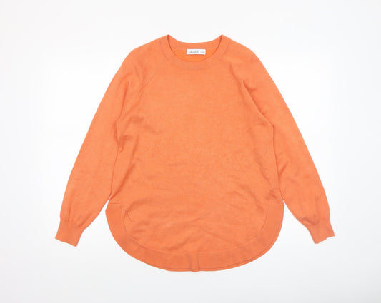 Womens UK Size S Gallery Orange Pullover Jumper