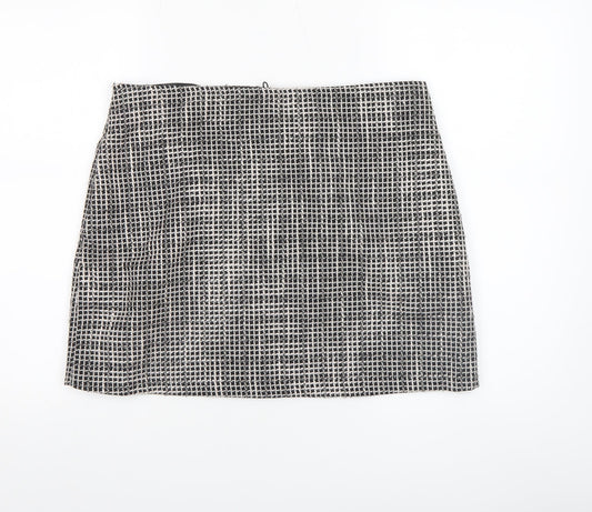 Womens UK Size 14 Papaya Straight & Pencil Tweed Skirt