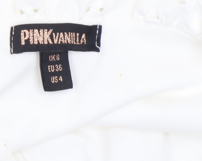 Womens UK Size 8 Pink Vanilla Bodycon Dress