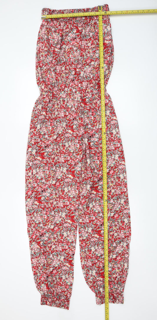 Womens UK Size S VILA One-Piece Red Jumpsuit