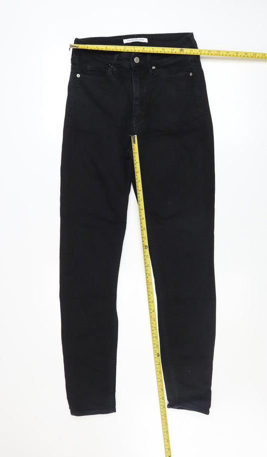 Mens UK Size M Calvin Klein Slim Fit Skinny Black Jeans