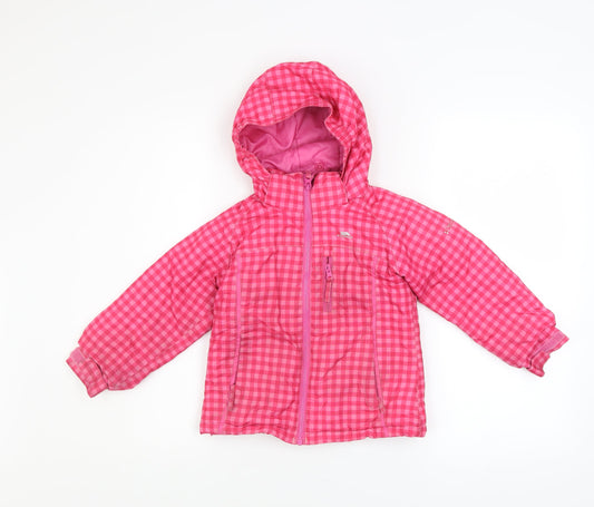 Girls UK Size 2-3 Years Trespass Pink Puffer Jacket