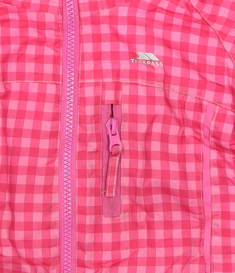 Girls UK Size 2-3 Years Trespass Pink Puffer Jacket